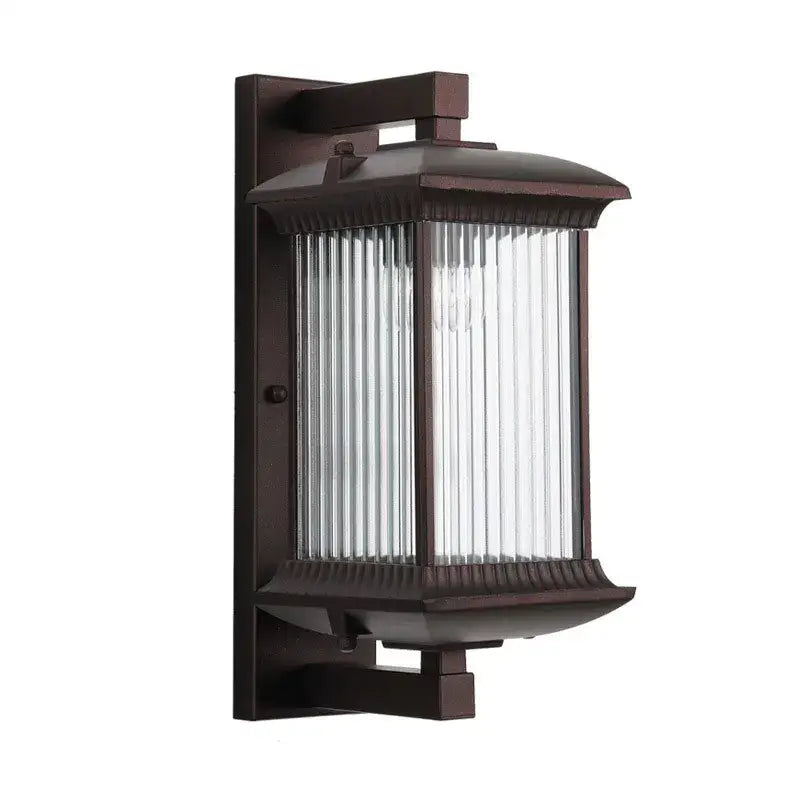 Luminaire Extérieur Applique Murale Lanterne Classique en Aluminium et Verre Pour Jardin