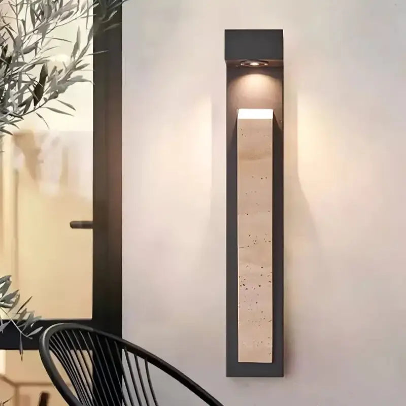 Luminaire Extérieur LED Noir Design Elégant Long Forme Allongée