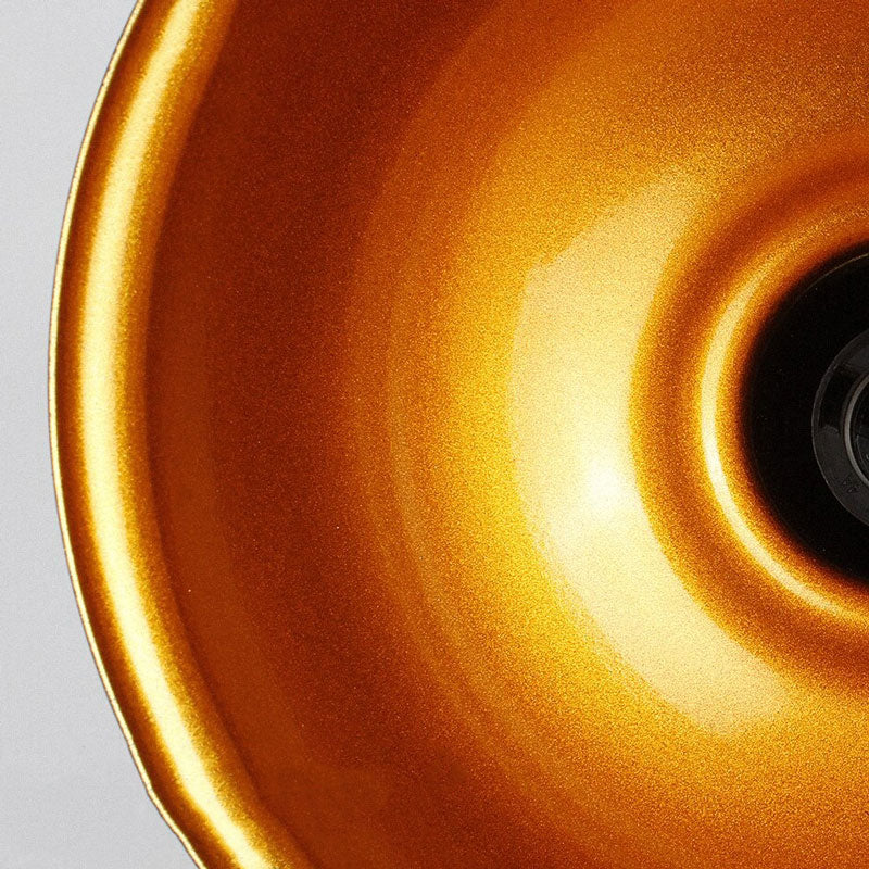 Applique murale industrielle abat-jour champignon ajustable métallique noire