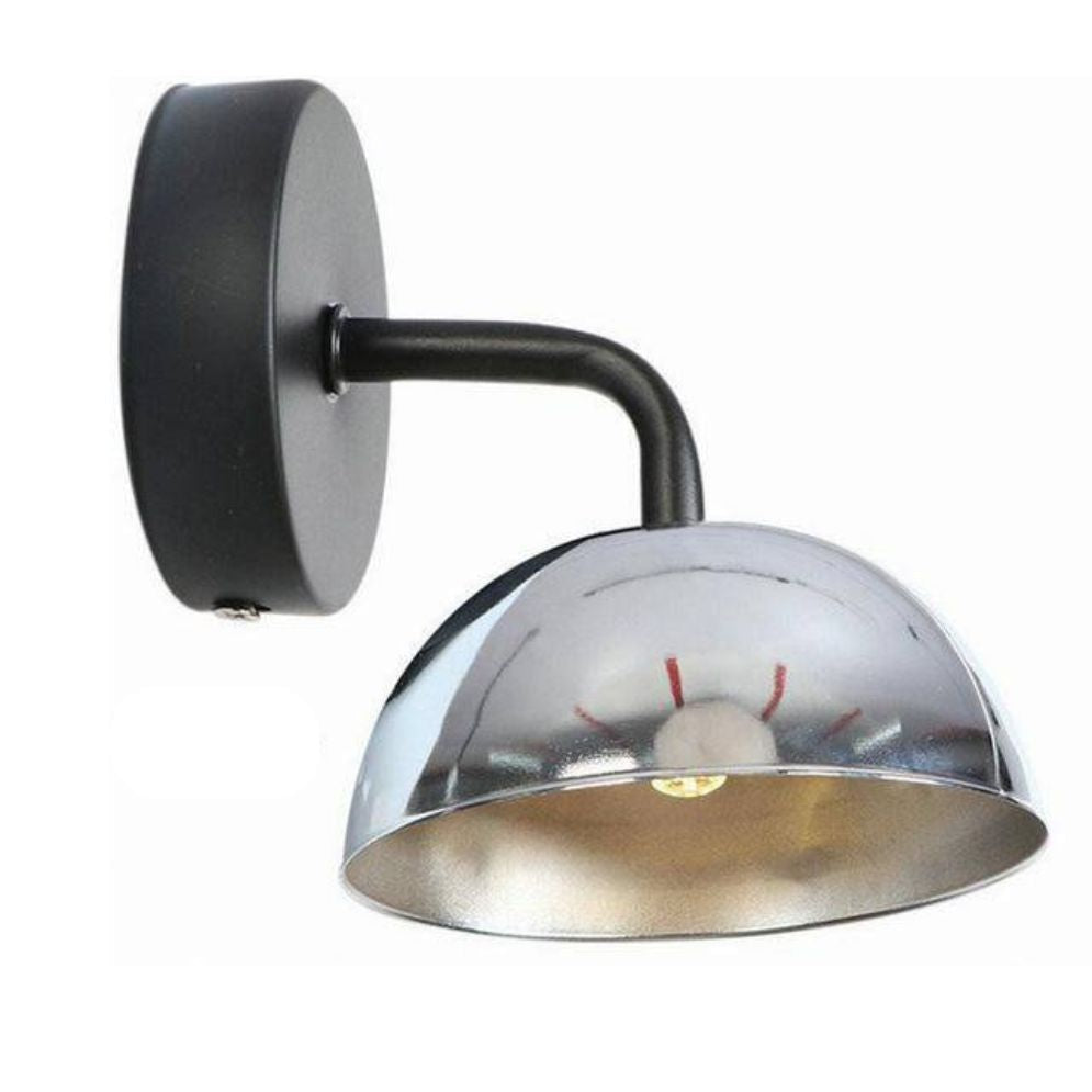 Applique Murale Industrielle LED Design Base Dorée Abat-jour Métallique Eclairage Chaleureux Adjustable