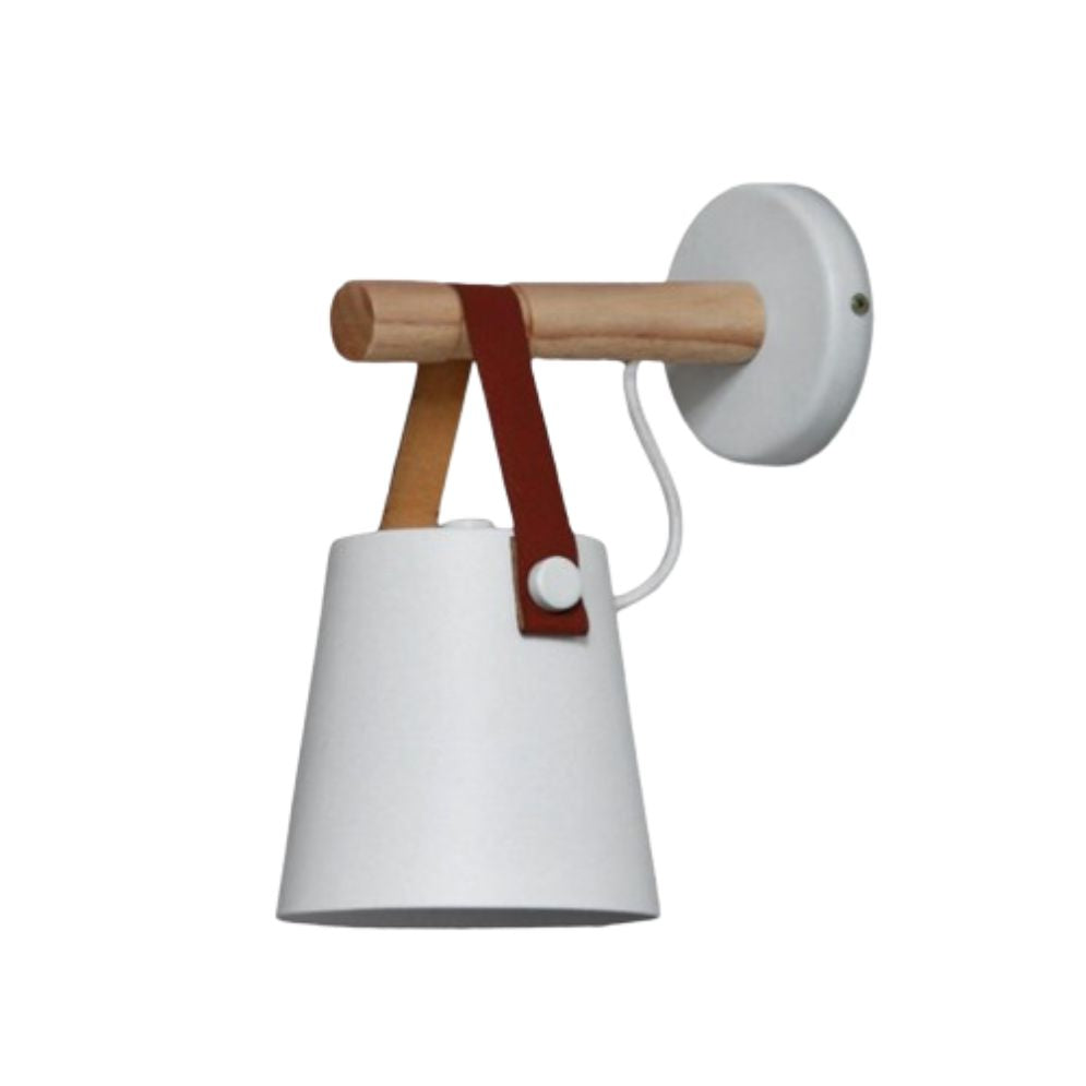 Applique murale bois et métal Nordic design épuré moderne ajustable