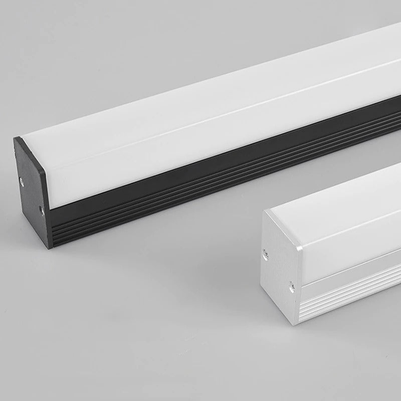 Applique murale salle de bain LED design moderne aluminium noir chrome ajustable