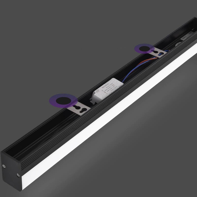 Applique murale salle de bain LED design moderne aluminium noir chrome ajustable