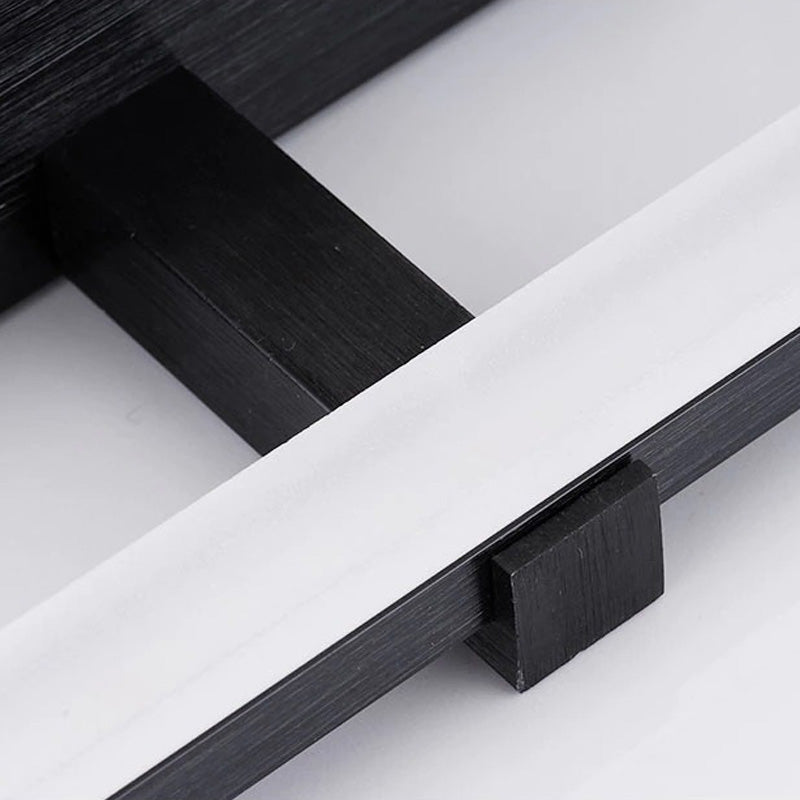 Applique murale salle de bain LED en aluminium brossé avec éclairage doux