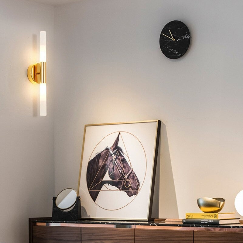 Applique murale cuisine LED moderne tubulaire pour salon escalier bureau