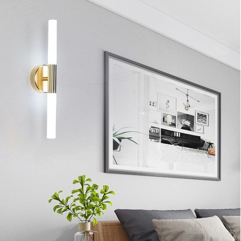 Applique murale cuisine LED moderne tubulaire pour salon escalier bureau