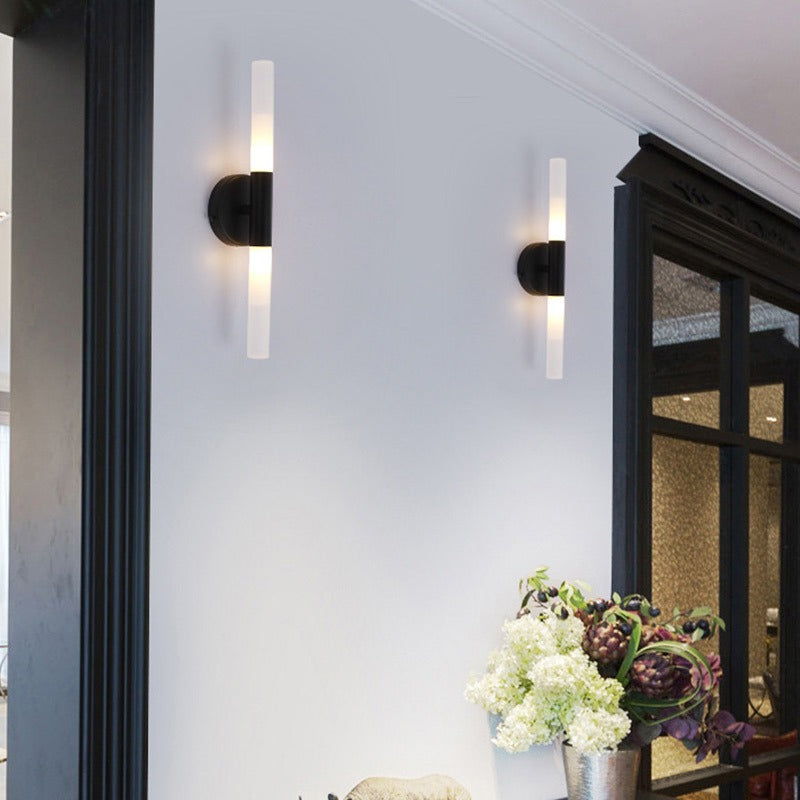 Applique murale cuisine LED moderne tubulaire pour salon escalier bureau