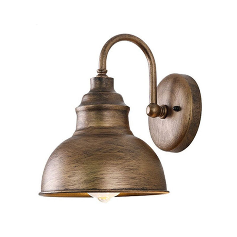 Applique murale cuisine style industriel extérieur abat-jour métal robuste imperméable