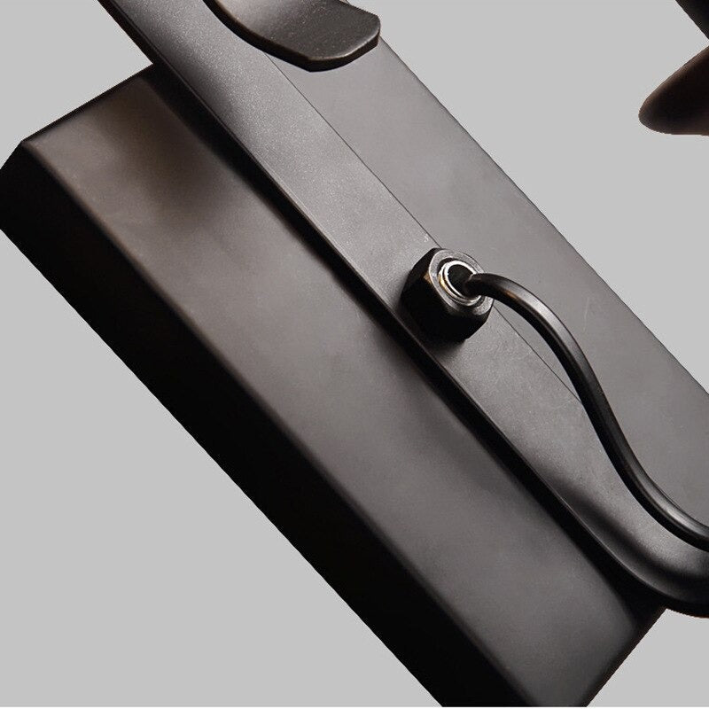 Applique murale escalier vintage, abat-jour en verre, style industriel, rétro