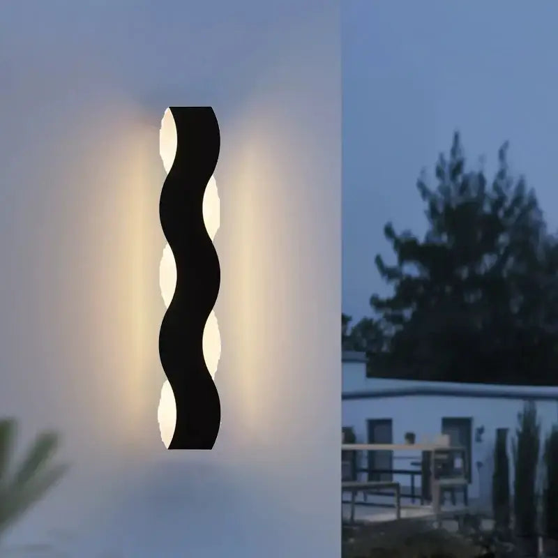 Applique murale extérieure pour terrasse en aluminium LED design moderne