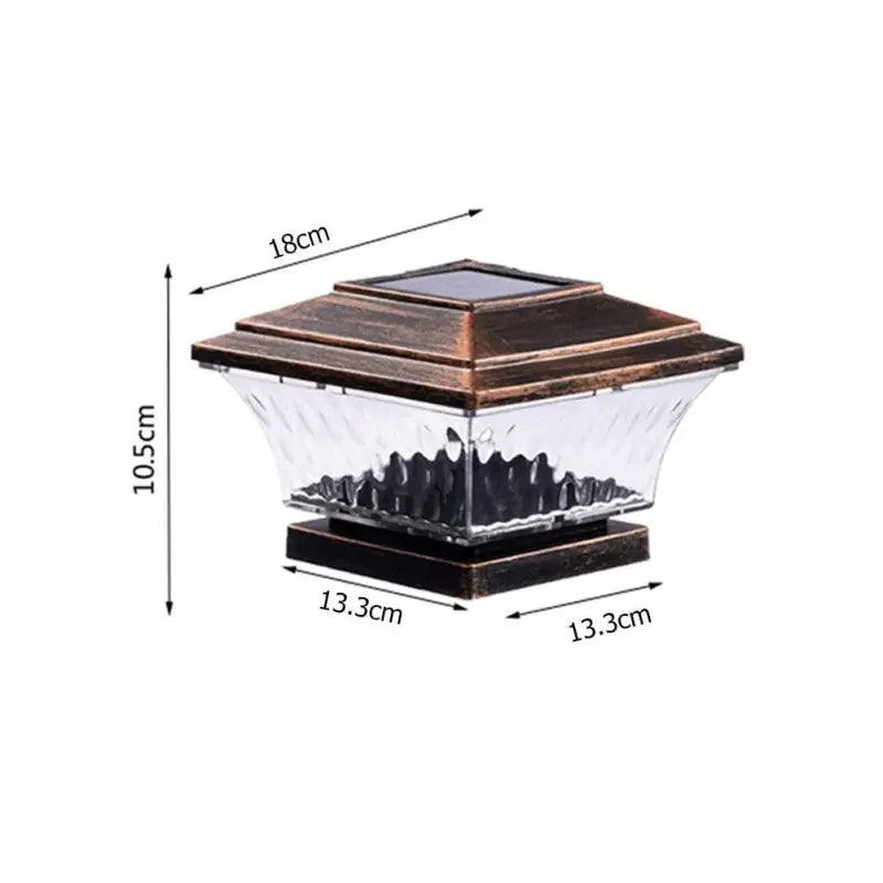 Luminaire Extérieur Borne Noire Élégante en ABS