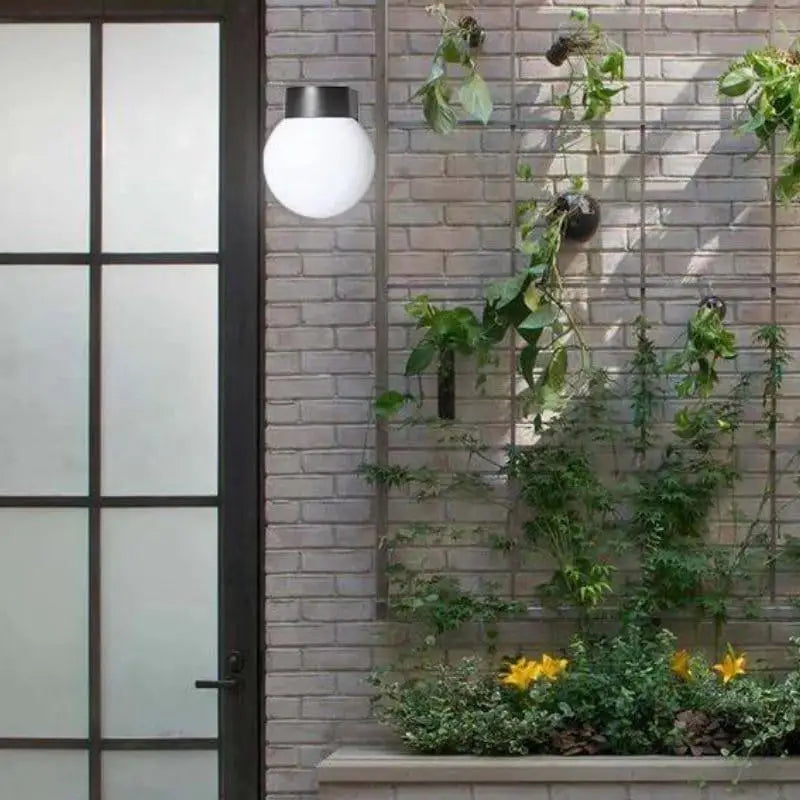 APPLIQUE MURALE EXTÉRIEUR POUR TERRASSE Design Boule Globe en PC