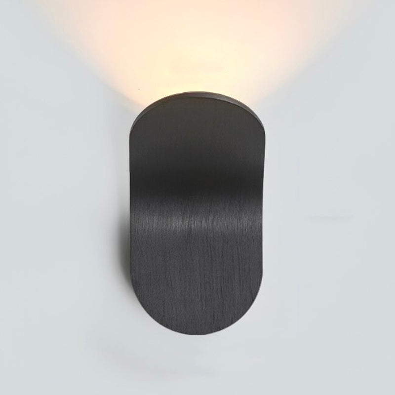 Applique murale escalier design minimaliste LED disponible en noir, blanc, doré et rose gold