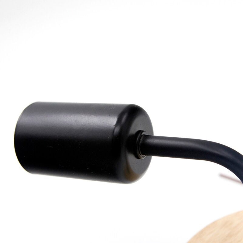 Applique murale cuisine bois noir style industriel chambre