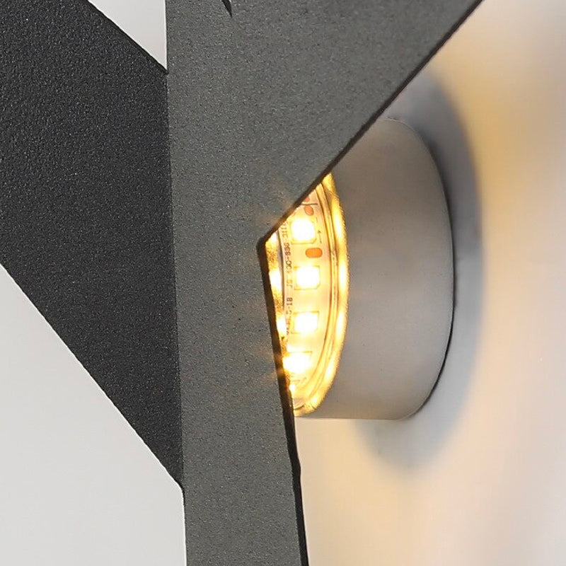 Applique murale cuisine design oiseau LED métal noir