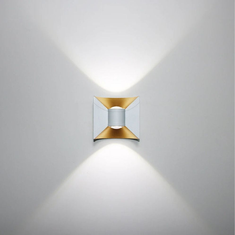 Applique murale industrielle extérieure en aluminium noir LED 18W