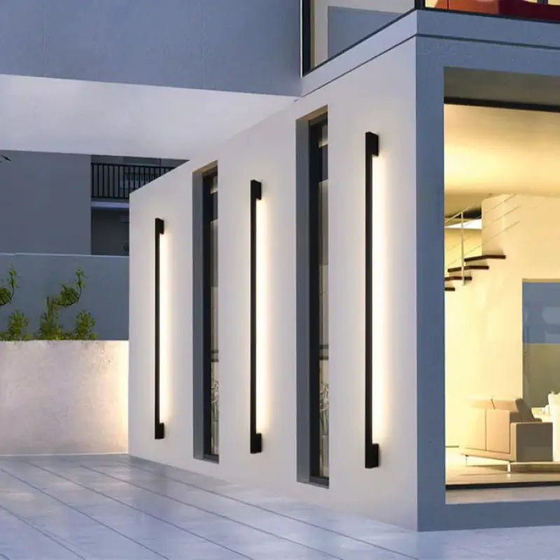Applique murale extérieur pour terrasse en LED longue et fine