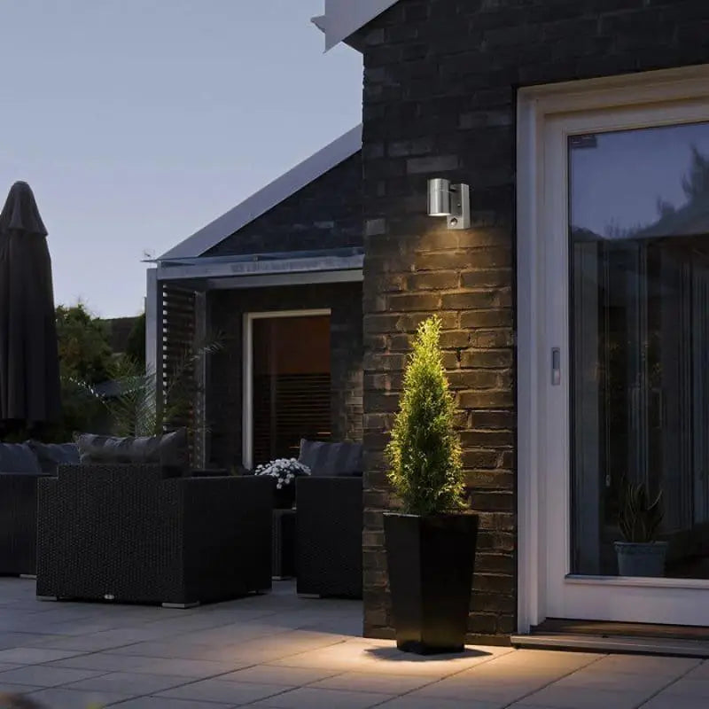 Luminaire Extérieur à LED Forme Bougeoir en Métal Noir