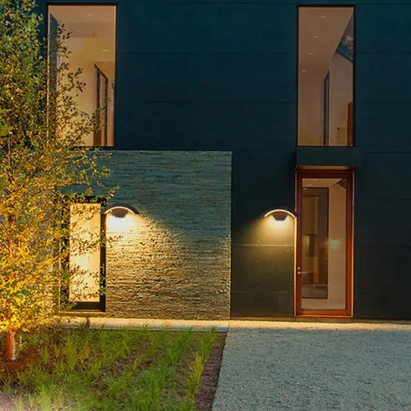 Luminaire Extérieur Applique Murale LED Design Noir en Aluminium