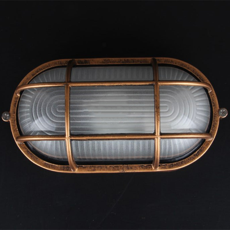 Applique murale extérieure en bronze au design vintage pour jardin et terrasse