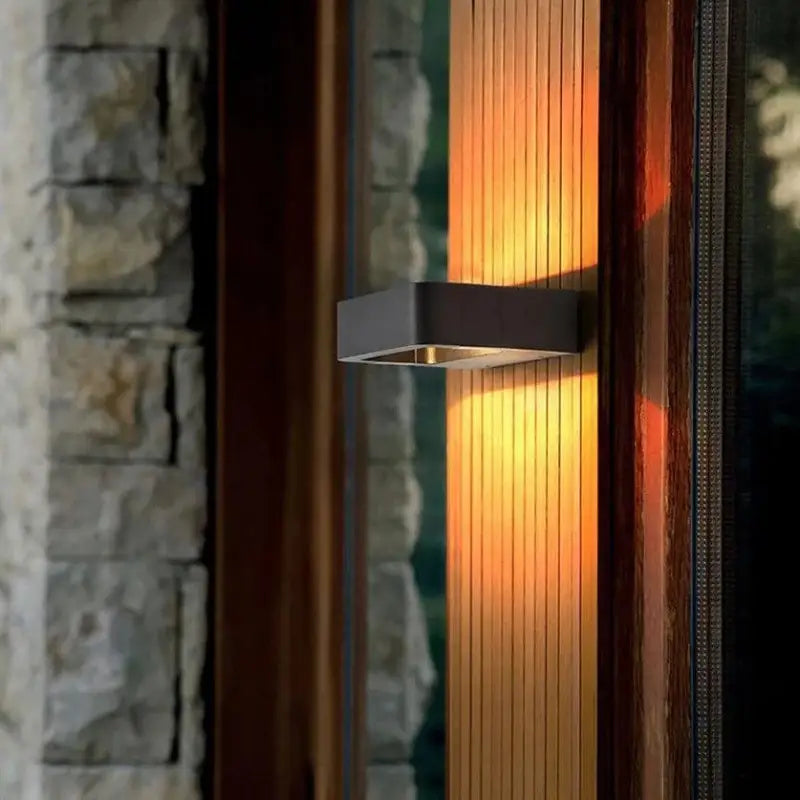 Luminaire Extérieur Applique Murale Design Contemporain en Aluminium Gris