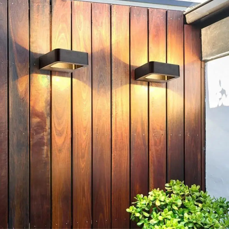 Luminaire Extérieur Applique Murale Design Contemporain en Aluminium Gris