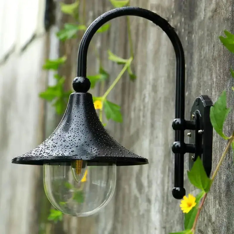 Applique murale extérieur pour terrasse design rétro en acier galvanisé