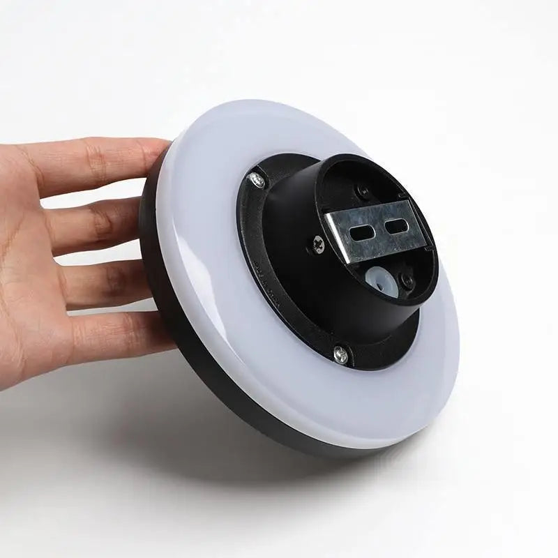 Luminaire Extérieur LED Rond Gris Montage Mural