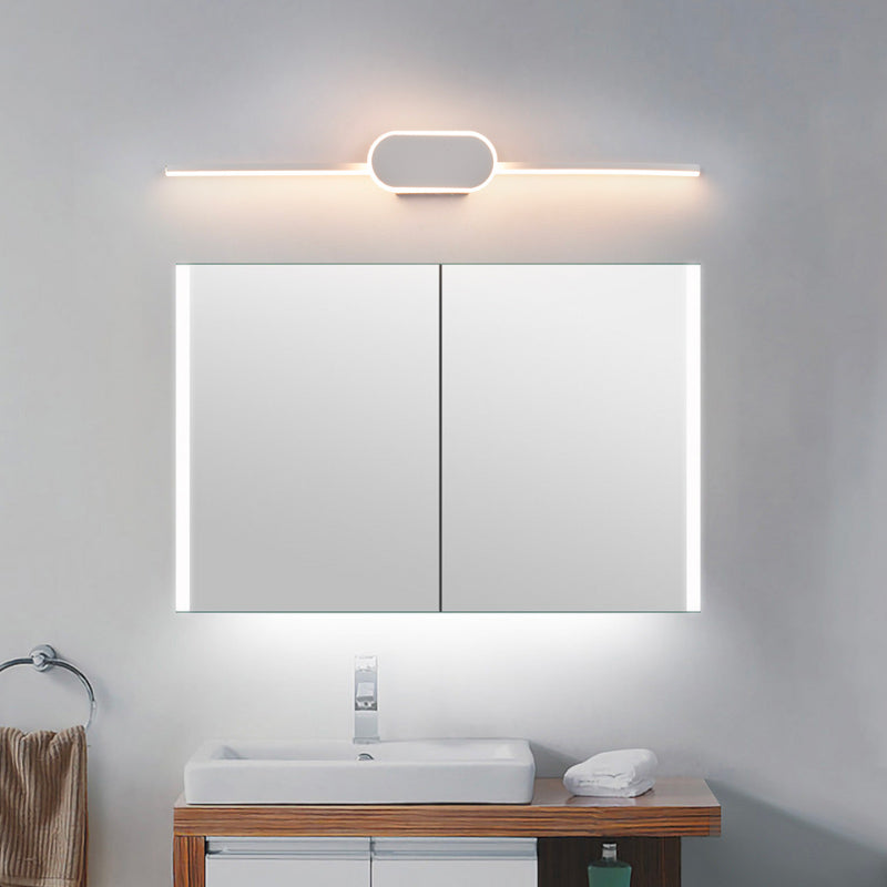 Applique murale salle de bain LED élégante forme linéaire adaptée miroirs design épuré moderne robuste
