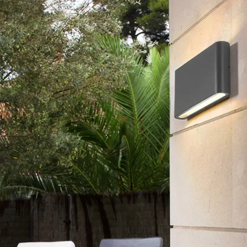 Luminaire Extérieur Applique Murale LED Contemporaine en Métal Noir
