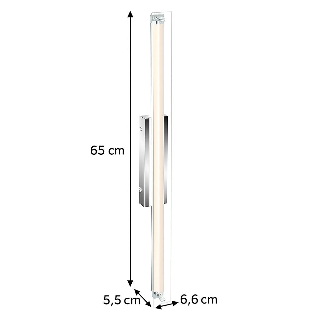 Wandlampe Spiegelleuchte Wandleuchte Badlampe Feuchtraum dimmbar LED L 65 cm